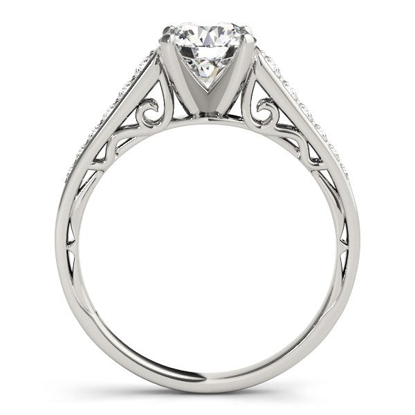 14k White Gold Cathedral Design Diamond Engagement Ring (1 1/4 cttw) RCJ Rings  CELESTIA LUXE JEWELLERS