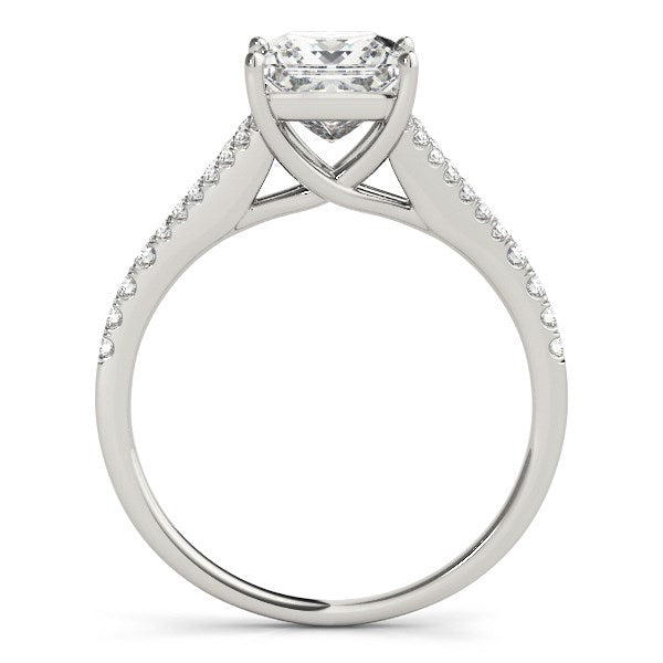 14k White Gold Princess Cut Split Shank Diamond Engagement Ring (1 1/8 cttw) RCJ Rings  CELESTIA LUXE JEWELLERS