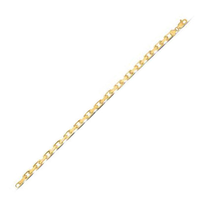 14k Yellow Gold French Cable Link Chain