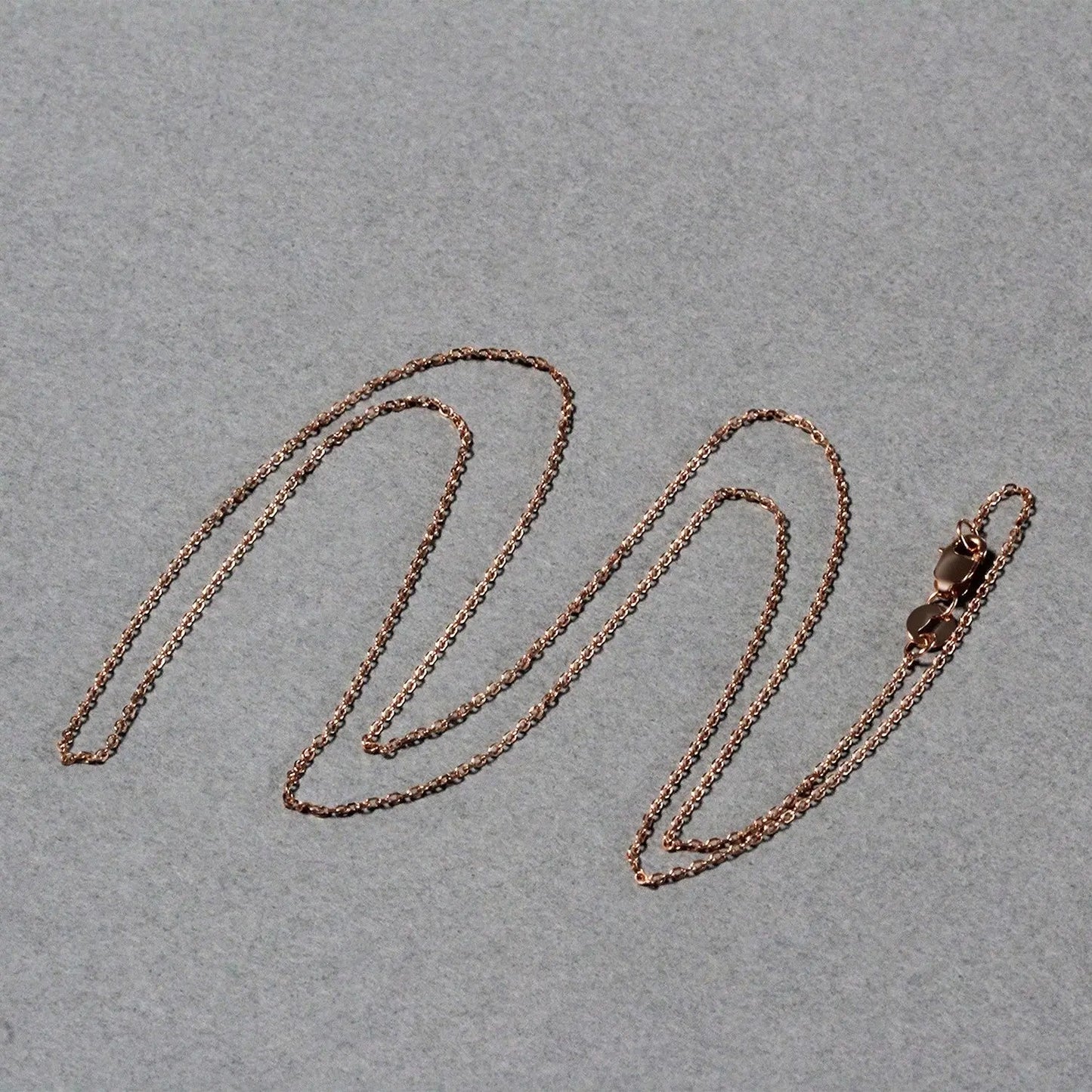 Diamond Cut Cable Link Chain in Rose Gold (0.87 mm) RCJ Chains  CELESTIA LUXE JEWELLERS