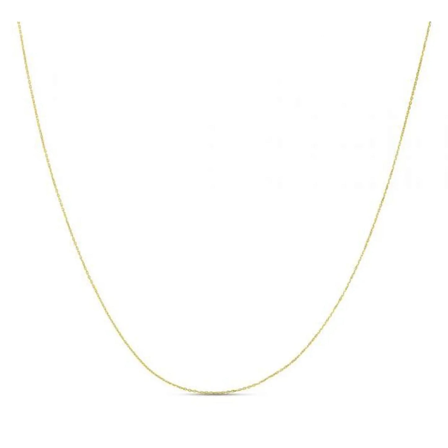 Double Extendable Diamond Cut Cable Chain in Yellow Gold (0.87 mm) RCJ Chains  CELESTIA LUXE JEWELLERS