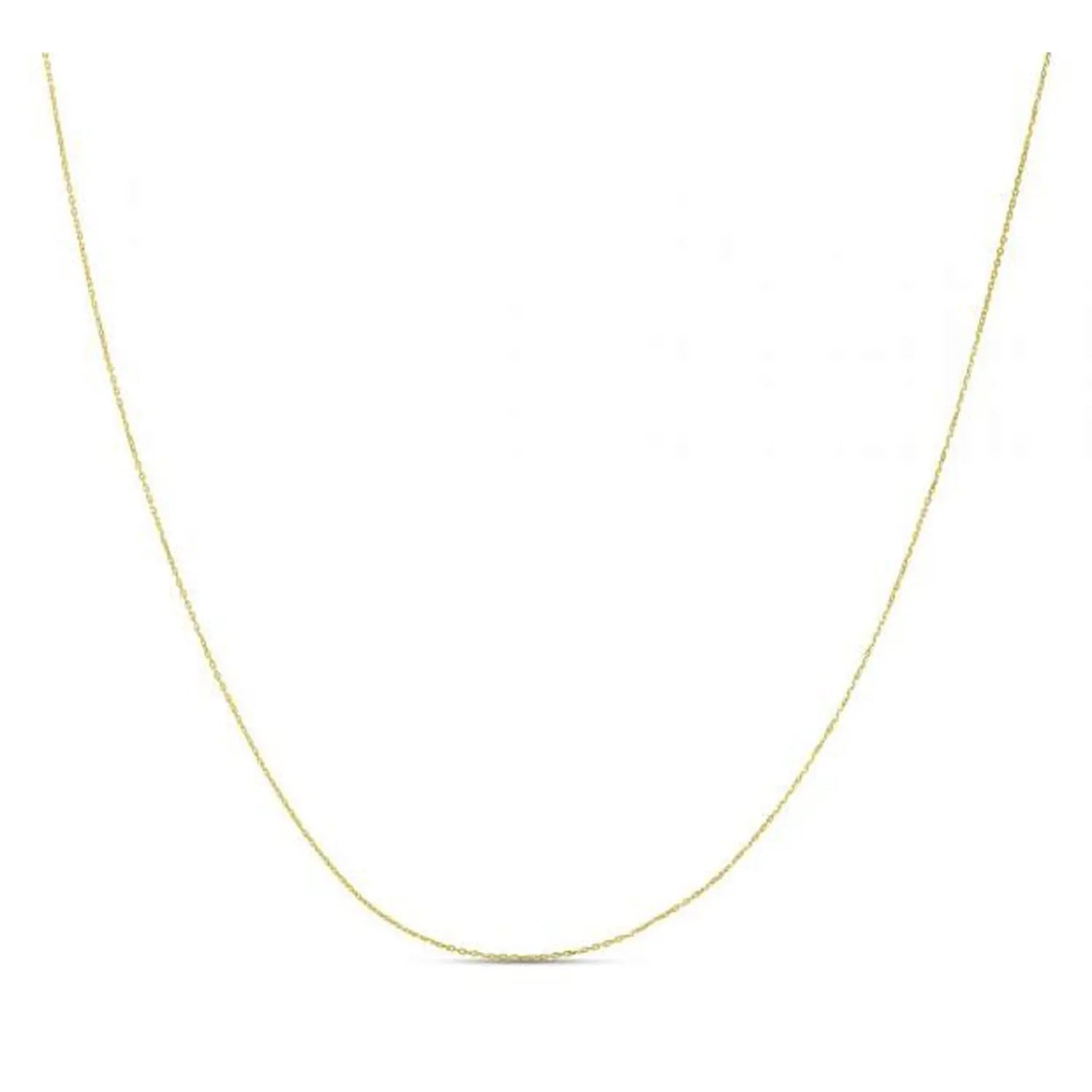 Double Extendable Diamond Cut Cable Chain in Yellow Gold (0.87 mm) RCJ Chains  CELESTIA LUXE JEWELLERS