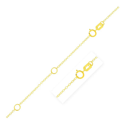 Double Extendable Piatto Chain in 14k Yellow Gold (1.30 mm) RCJ Chains  CELESTIA LUXE JEWELLERS