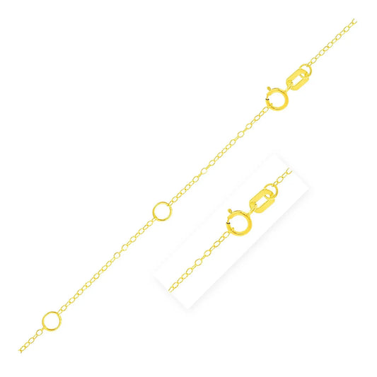 Double Extendable Piatto Chain in 14k Yellow Gold (1.30 mm) RCJ Chains  CELESTIA LUXE JEWELLERS