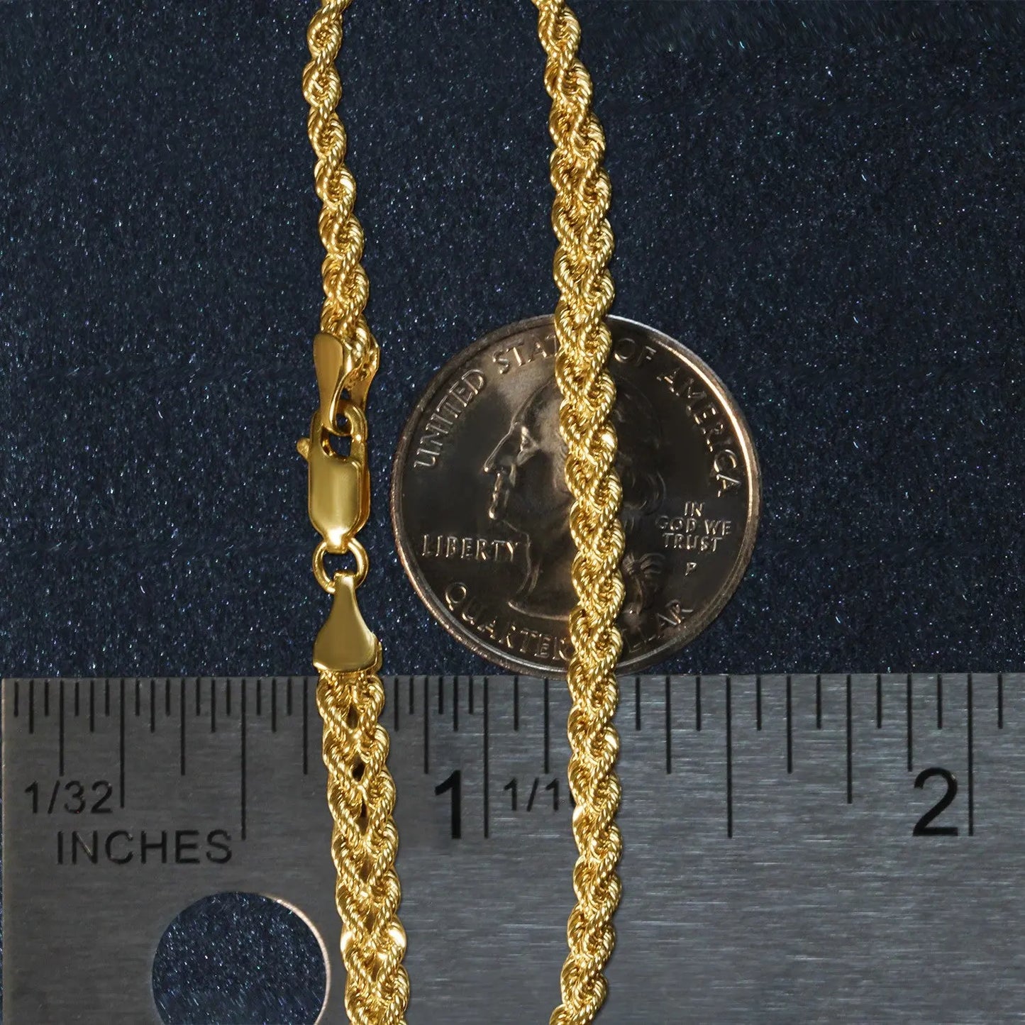 Double Rope Chain Bracelet in 10k Yellow Gold (2.10 mm) RCJ Bracelets  CELESTIA LUXE JEWELLERS