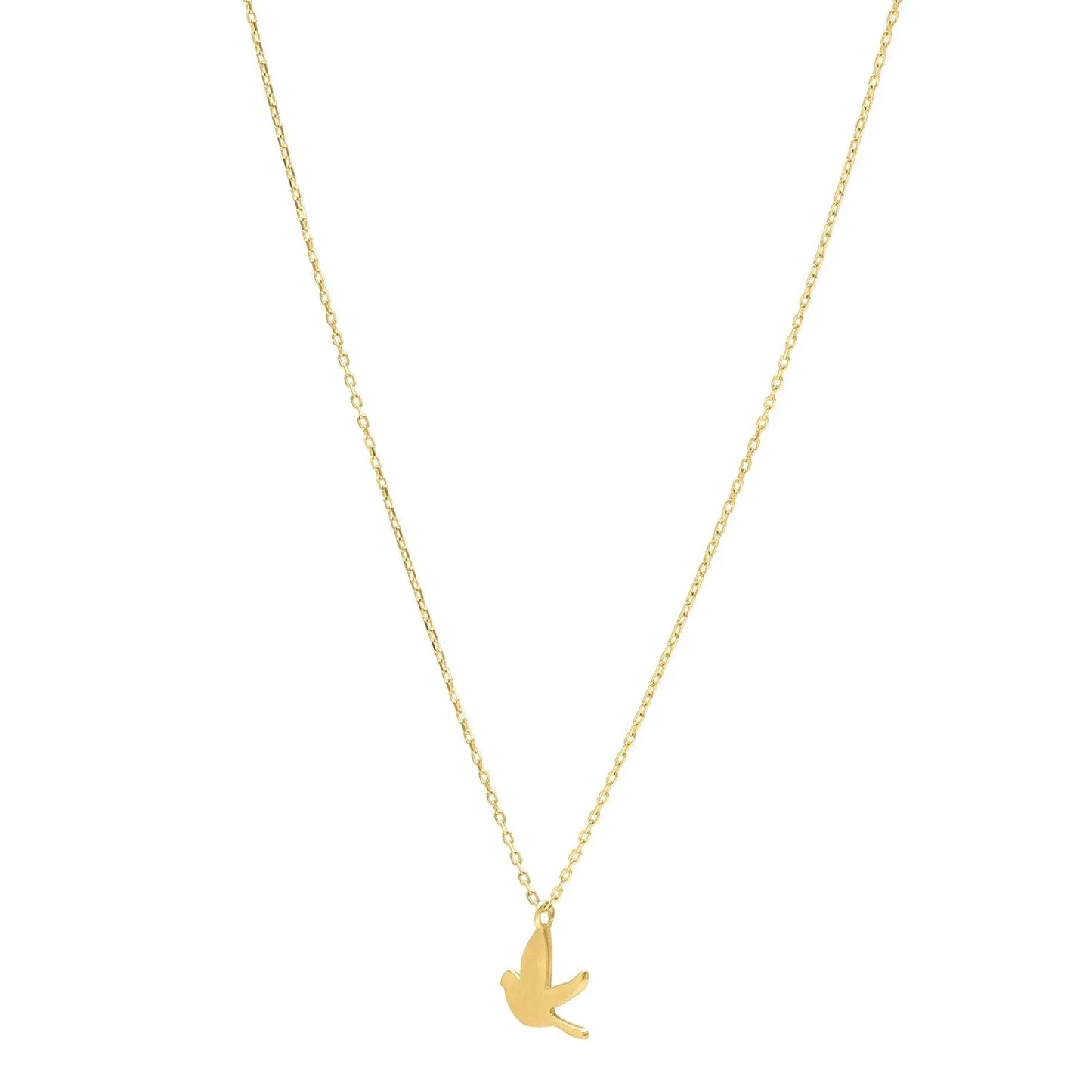 Dove Necklace in 14K Yellow Gold RCJ Necklaces  CELESTIA LUXE JEWELLERS