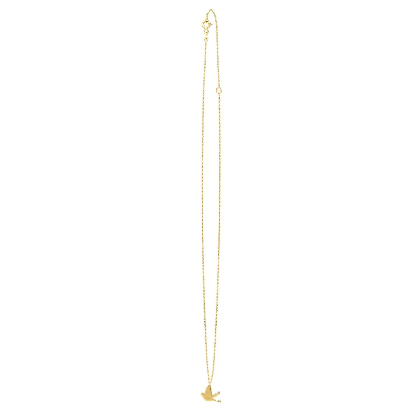 Dove Necklace in 14K Yellow Gold RCJ Necklaces  CELESTIA LUXE JEWELLERS