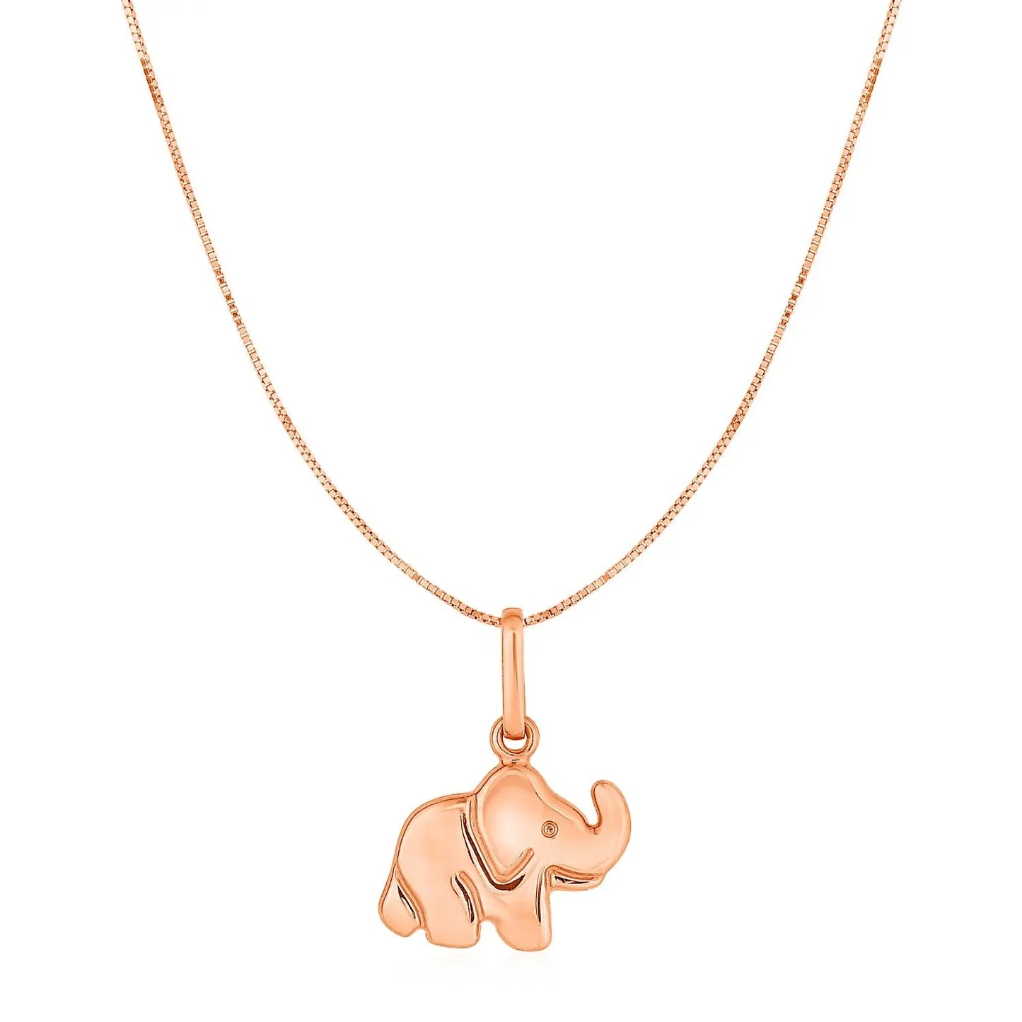 Elephant Pendant in 10k Rose Gold RCJ Pendants  CELESTIA LUXE JEWELLERS
