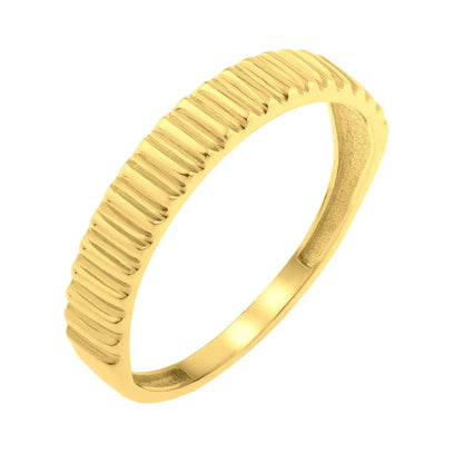 Graduated Ridge Ring in 14K Yellow Gold (1.80 mm) RCJ Rings  CELESTIA LUXE JEWELLERS