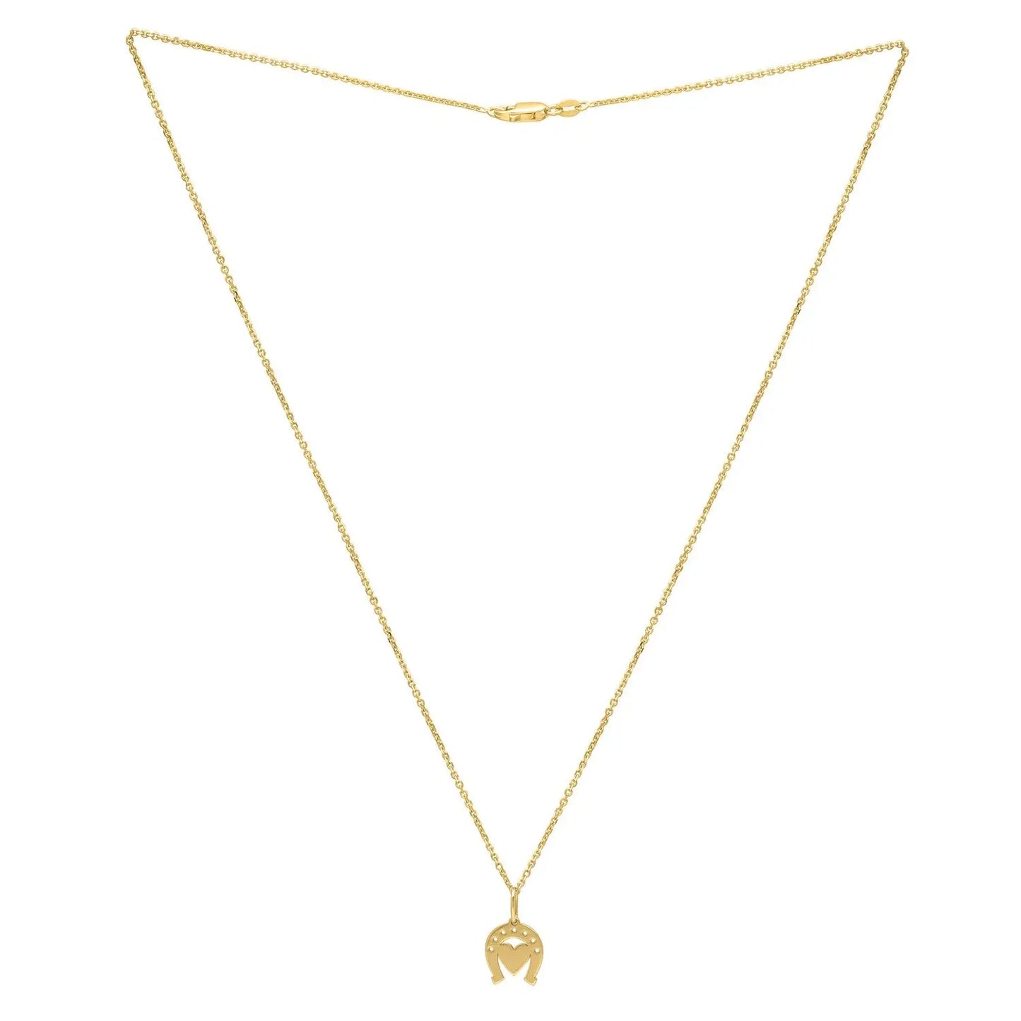 Heart and Horse Necklace in 14K Yellow Gold RCJ Necklaces  CELESTIA LUXE JEWELLERS