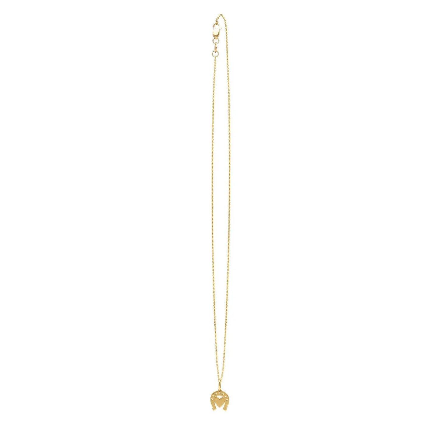 Heart and Horse Necklace in 14K Yellow Gold RCJ Necklaces  CELESTIA LUXE JEWELLERS