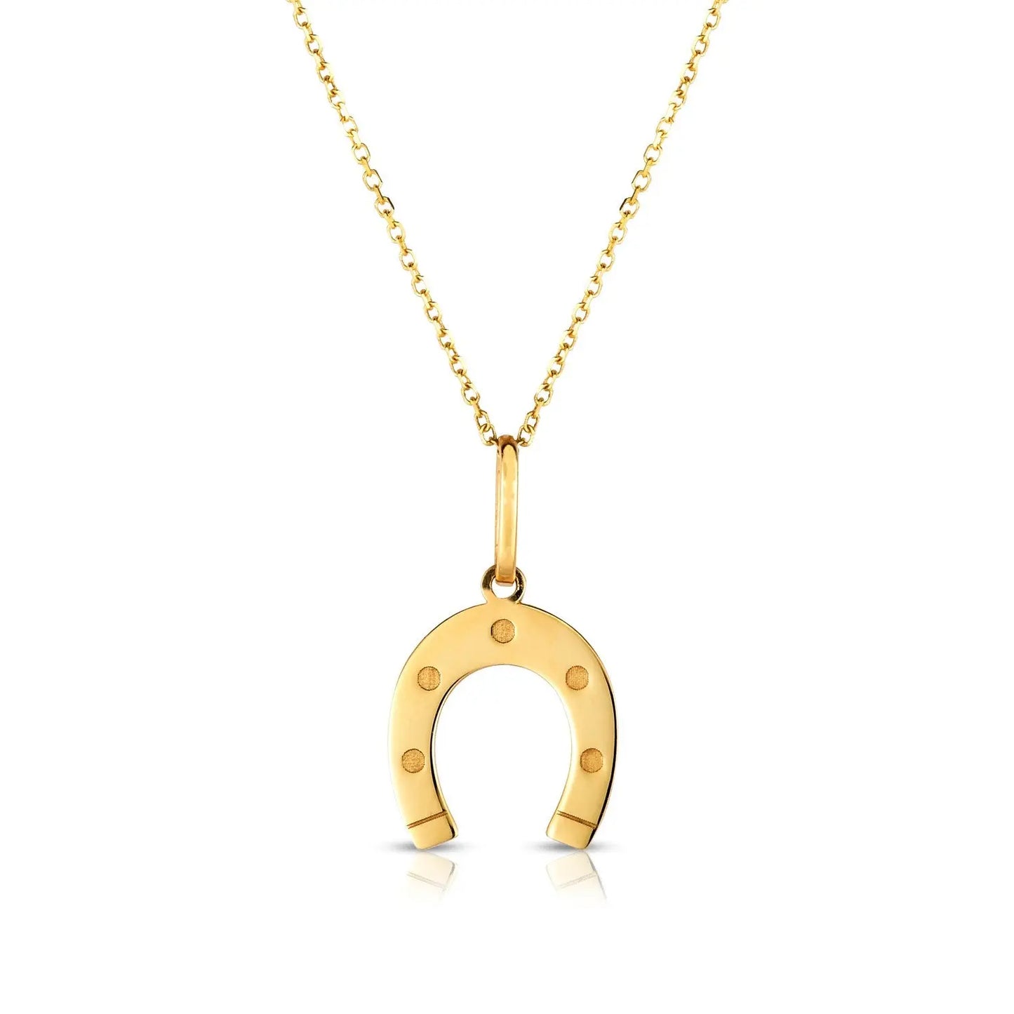 Horseshoe Necklace in 14K Yellow Gold RCJ Necklaces  CELESTIA LUXE JEWELLERS