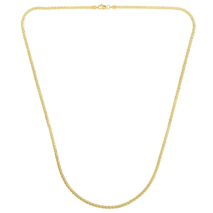 Ice Barrel Chain in 14k Yellow Gold (2.7 mm) RCJ Chains  CELESTIA LUXE JEWELLERS