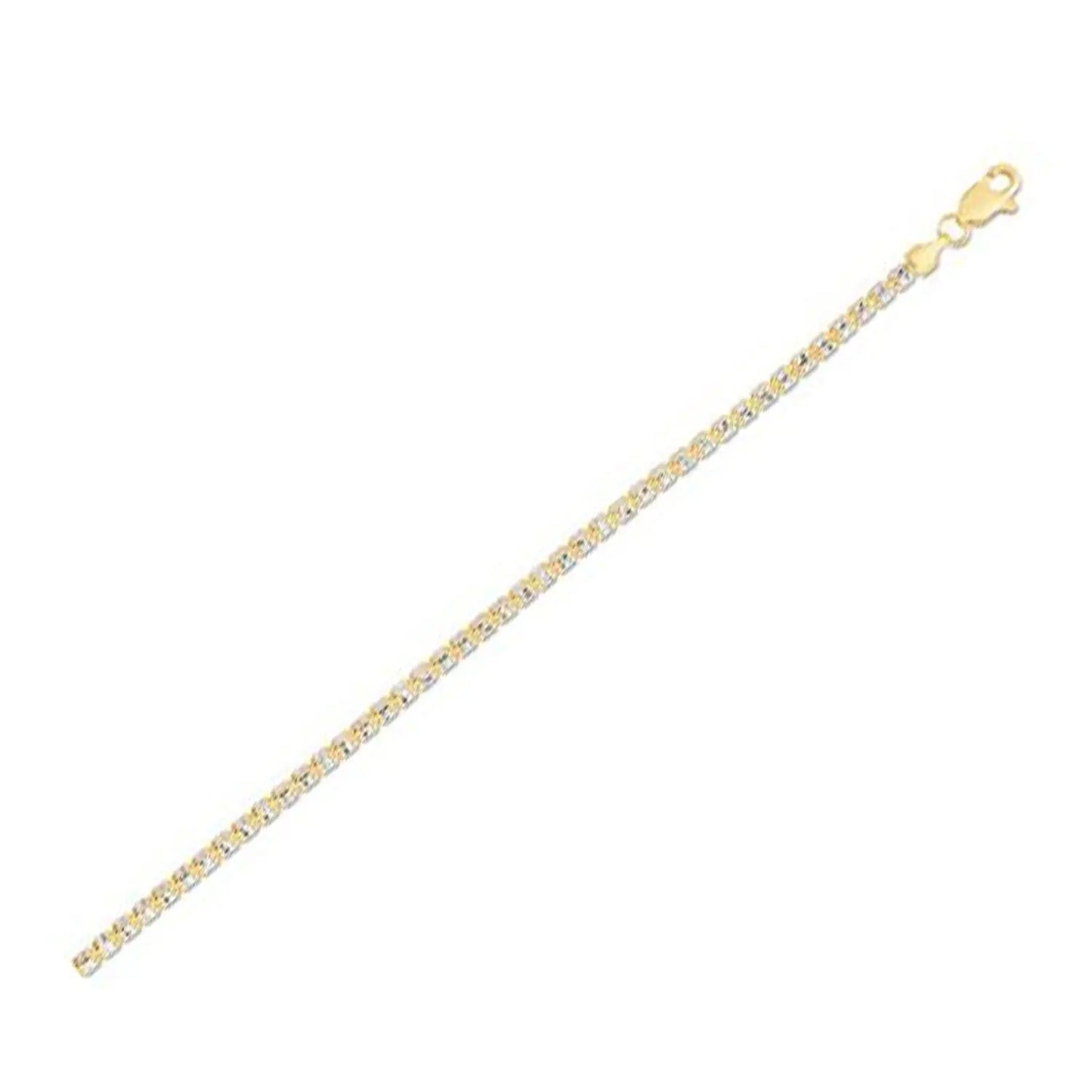 Ice Barrel Chain in 14k Yellow Gold (2.70 mm) RCJ Chains  CELESTIA LUXE JEWELLERS
