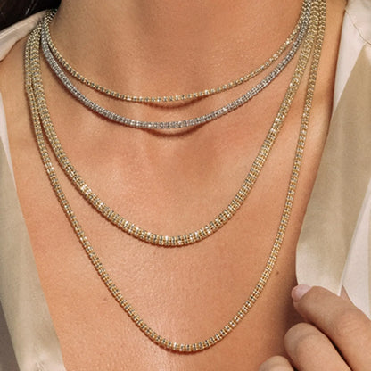 Ice Barrel Chain in 14k Yellow Gold (3.14 mm) RCJ Chains  CELESTIA LUXE JEWELLERS