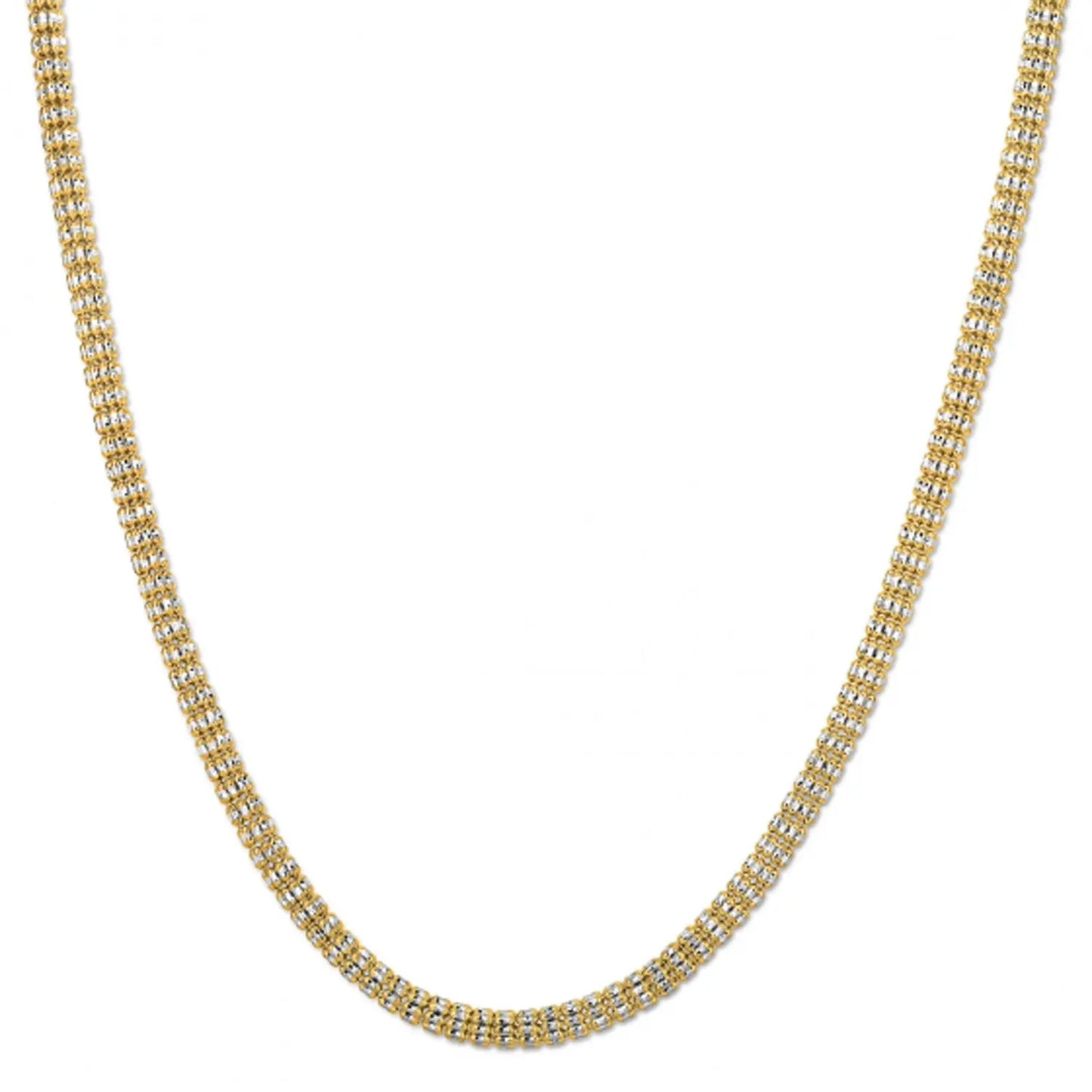 Ice Barrel Chain in 14k Yellow Gold (4.25 mm) RCJ Chains  CELESTIA LUXE JEWELLERS