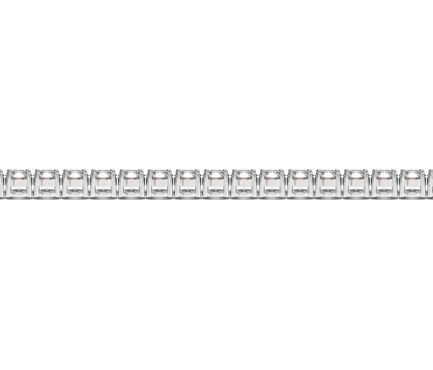 Lab Grown Round Diamond Tennis Bracelet in 14k White Gold (10 cctw F/G  VS2/SI1) RCJ Bracelets  CELESTIA LUXE JEWELLERS