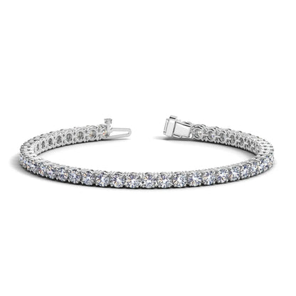 Lab Grown Round Diamond Tennis Bracelet in 14k White Gold (8 cctw F/G  VS2/SI1) RCJ Bracelets  CELESTIA LUXE JEWELLERS