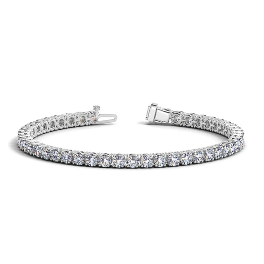 Lab Grown Round Diamond Tennis Bracelet in 14k White Gold (8 cctw F/G  VS2/SI1) RCJ Bracelets  CELESTIA LUXE JEWELLERS