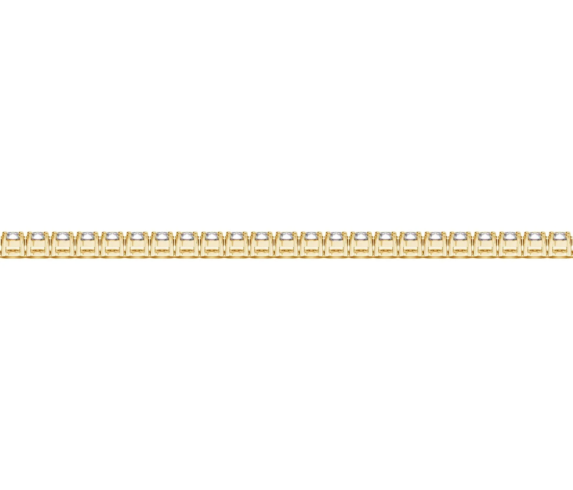 Lab Grown Round Diamond Tennis Bracelet in 14k Yellow Gold (2 cctw F/G  VS2/SI1) RCJ Bracelets  CELESTIA LUXE JEWELLERS