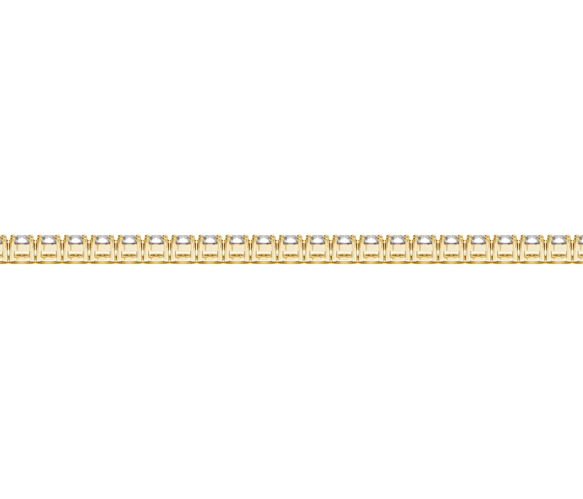 Lab Grown Round Diamond Tennis Bracelet in 14k Yellow Gold (3 cctw F/G  VS2/SI1) RCJ Bracelets  CELESTIA LUXE JEWELLERS