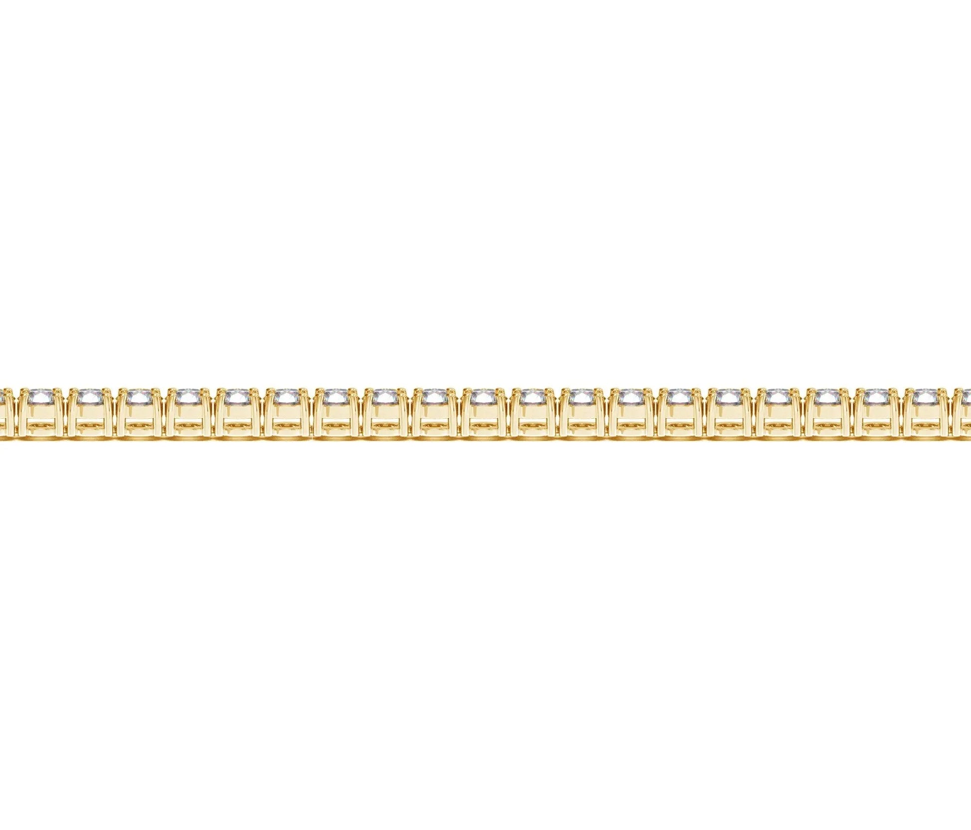 Lab Grown Round Diamond Tennis Bracelet in 14k Yellow Gold (4 cctw F/G  VS2/SI1) RCJ Bracelets  CELESTIA LUXE JEWELLERS