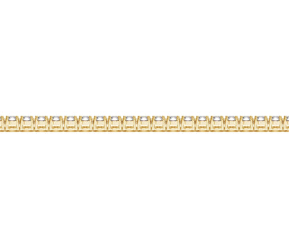 Lab Grown Round Diamond Tennis Bracelet in 14k Yellow Gold (4 cctw F/G  VS2/SI1) RCJ Bracelets  CELESTIA LUXE JEWELLERS