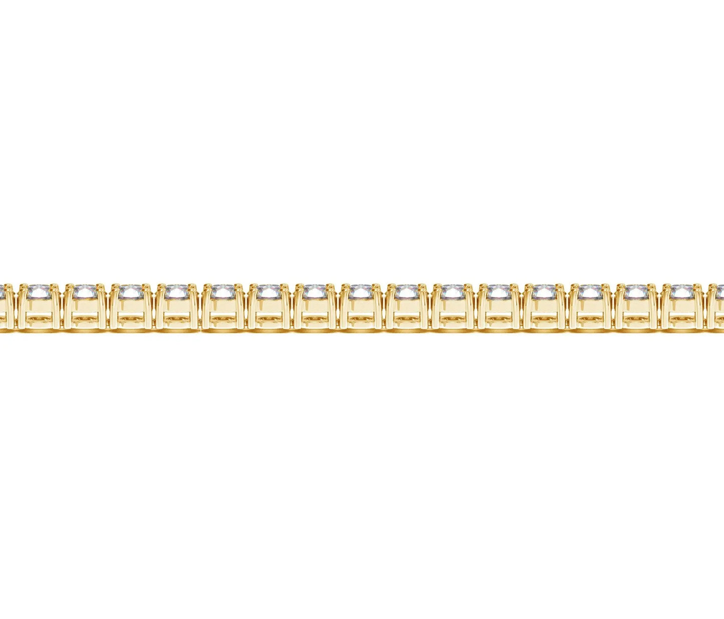 Lab Grown Round Diamond Tennis Bracelet in 14k Yellow Gold (7 cctw F/G  VS2/SI1) RCJ Bracelets  CELESTIA LUXE JEWELLERS