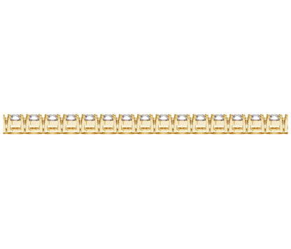 Lab Grown Round Diamond Tennis Bracelet in 14k Yellow Gold (8 cctw F/G  VS2/SI1) RCJ Bracelets  CELESTIA LUXE JEWELLERS