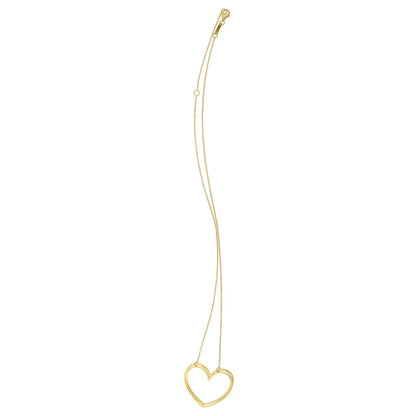 Large Open Heart Necklace in 14K Yellow Gold RCJ Necklaces  CELESTIA LUXE JEWELLERS