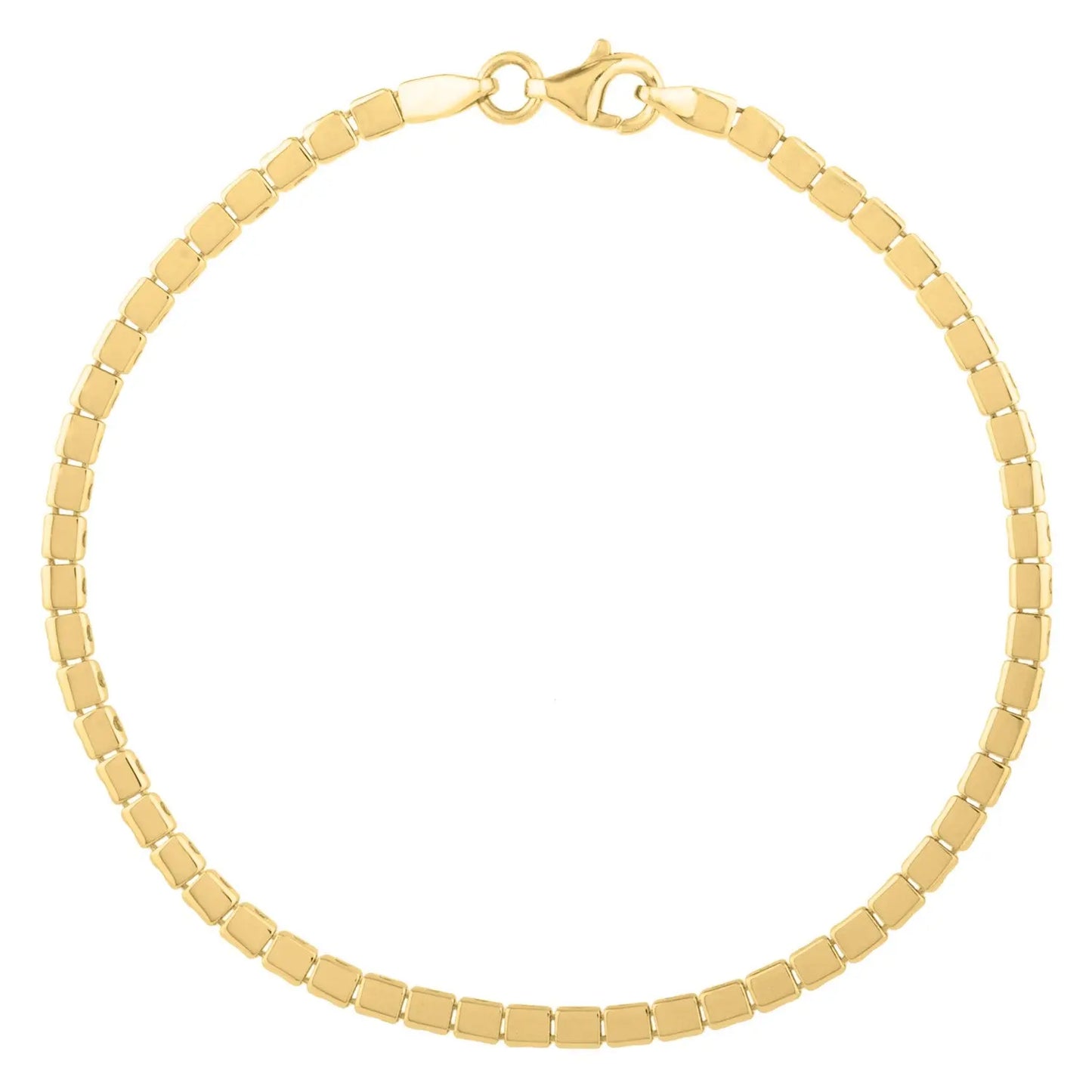 Mini Cube Bracelet in 14K Yellow Gold (2.60 mm) RCJ Bracelets  CELESTIA LUXE JEWELLERS