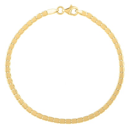 Mini Cube Bracelet in 14K Yellow Gold (2.60 mm) RCJ Bracelets  CELESTIA LUXE JEWELLERS