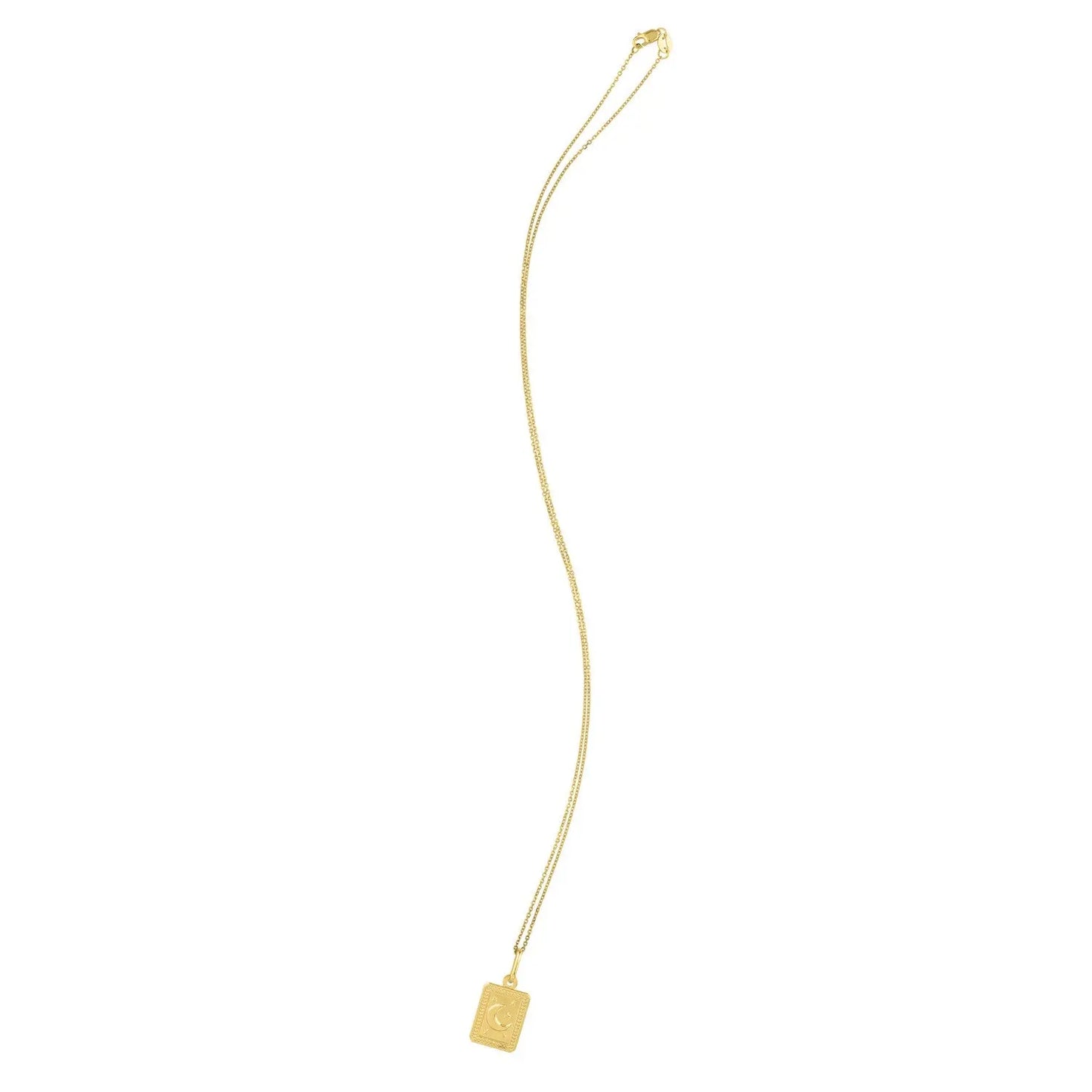 Moon and Stars Necklace in 14K Yellow Gold RCJ Necklaces  CELESTIA LUXE JEWELLERS