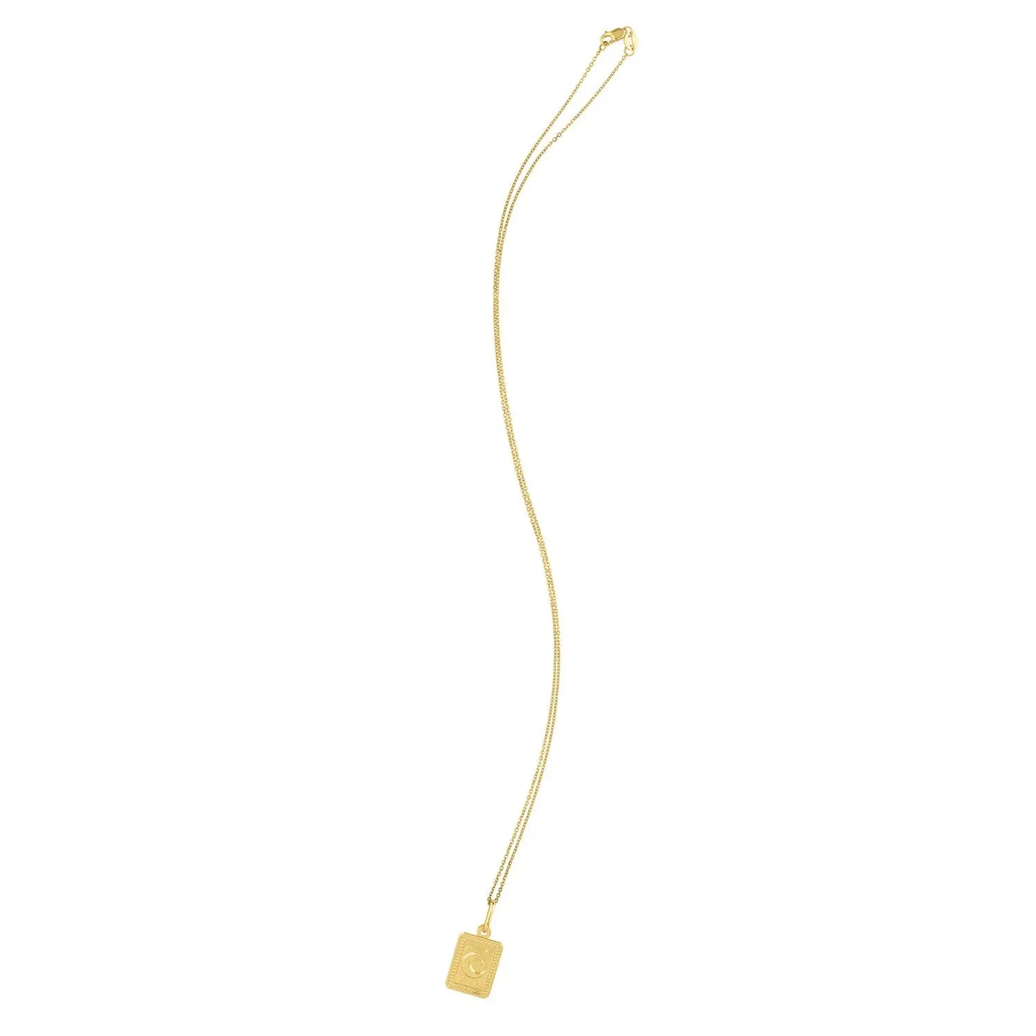 Moon and Stars Necklace in 14K Yellow Gold RCJ Necklaces  CELESTIA LUXE JEWELLERS