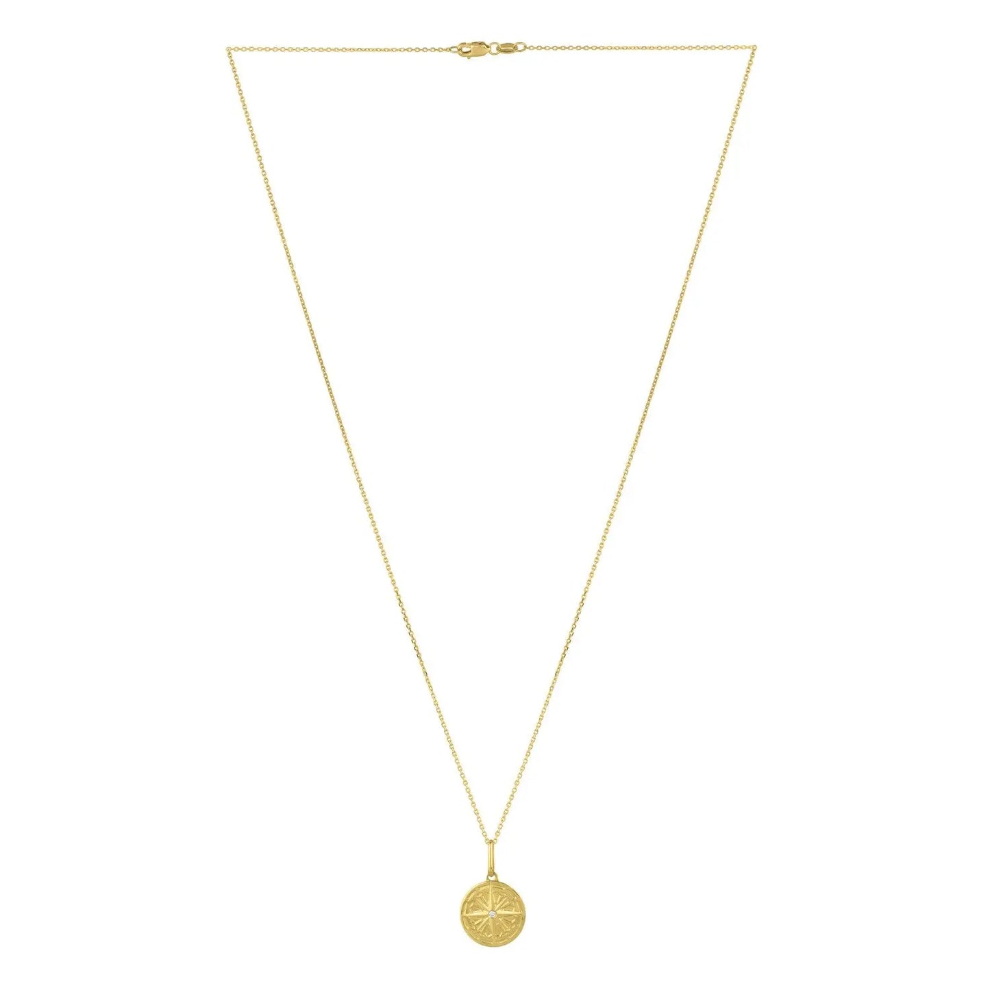 North Star Talisman Necklace in 14K Yellow Gold RCJ Necklaces  CELESTIA LUXE JEWELLERS