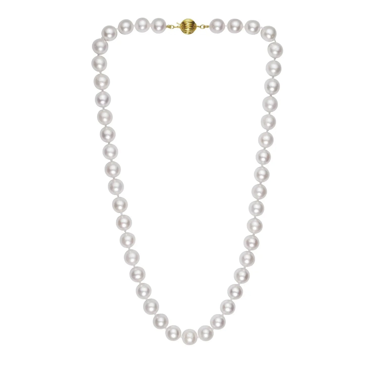 Pearl Necklace with 14K Yellow Gold RCJ Necklaces  CELESTIA LUXE JEWELLERS