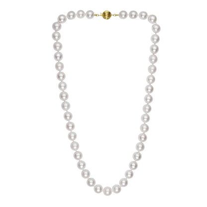 Pearl Necklace with 14K Yellow Gold RCJ Necklaces  CELESTIA LUXE JEWELLERS