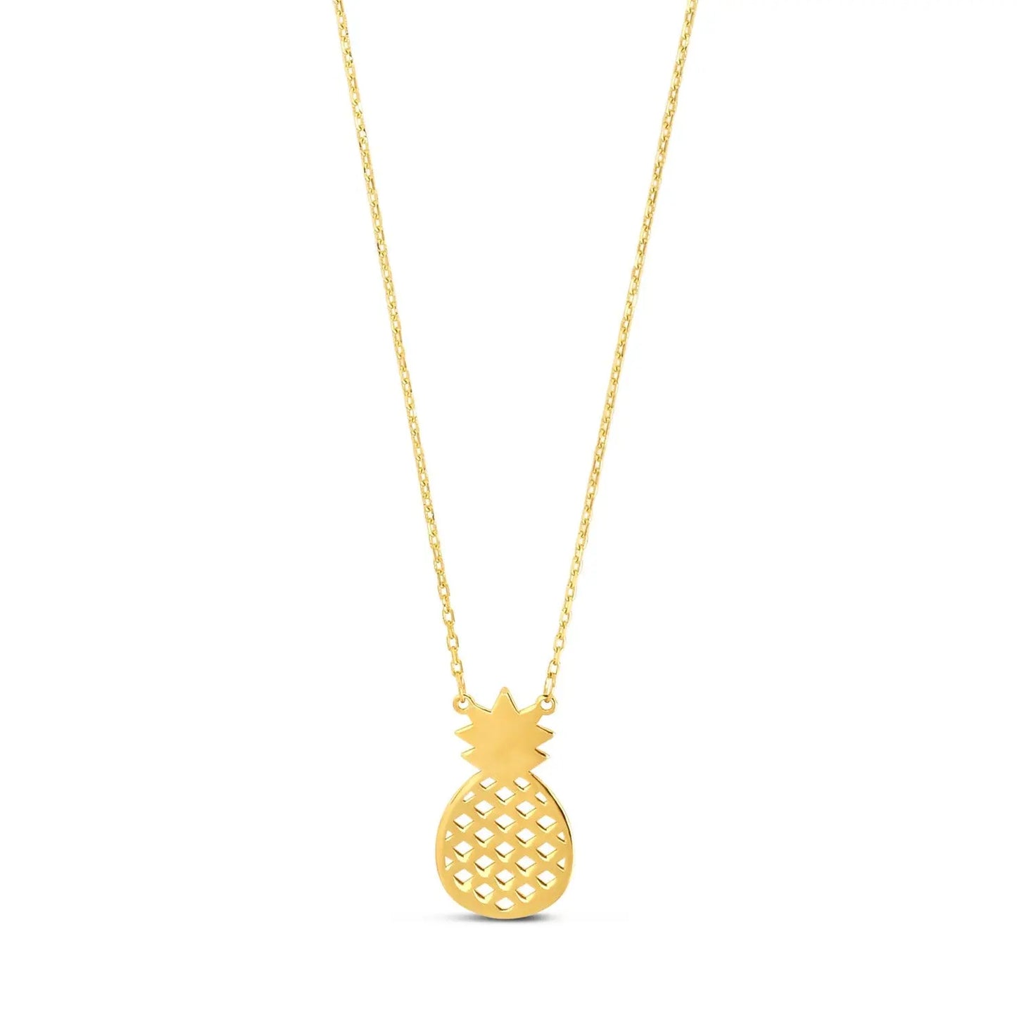 Pineapple Necklace in 10K Yellow Gold RCJ Necklaces  CELESTIA LUXE JEWELLERS