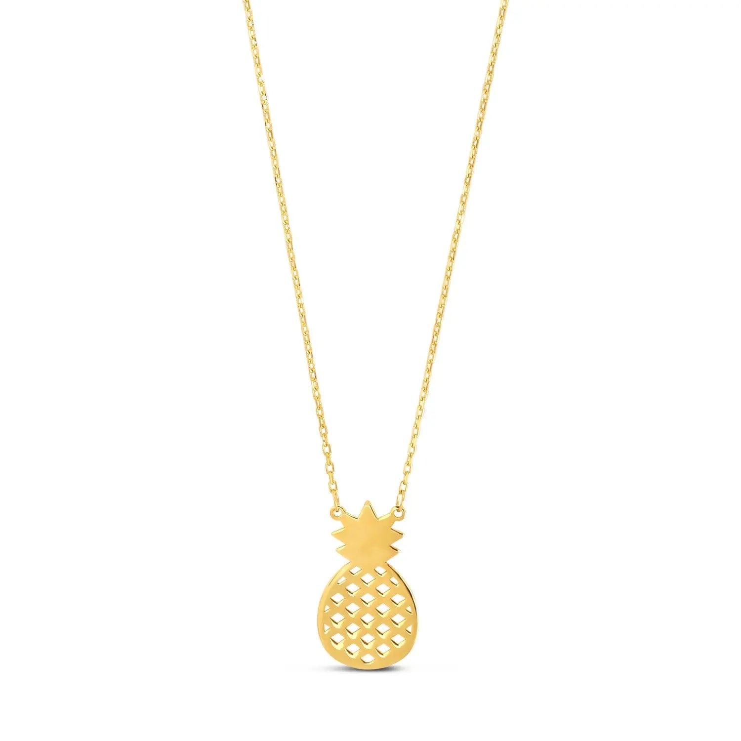 Pineapple Necklace in 10K Yellow Gold RCJ Necklaces  CELESTIA LUXE JEWELLERS