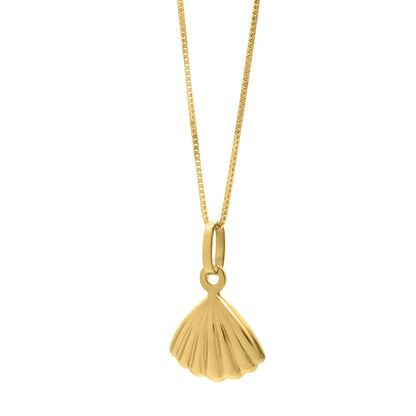 Sea Shell Necklace in 10K Yellow Gold RCJ Necklaces  CELESTIA LUXE JEWELLERS