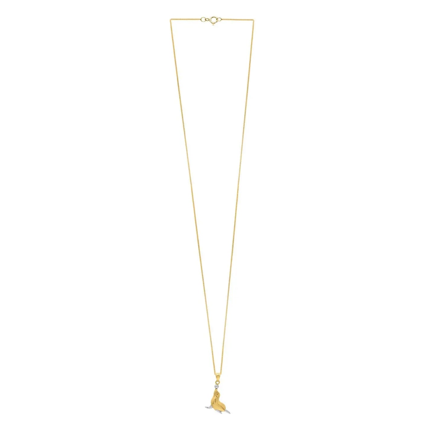 Seal Necklace in 10k Two Tone Gold RCJ Necklaces  CELESTIA LUXE JEWELLERS