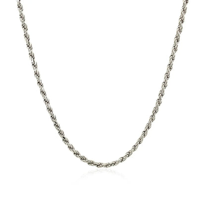 Sterling Silver 1.8mm Diamond Cut Rope Style Chain RCJ Chains  CELESTIA LUXE JEWELLERS