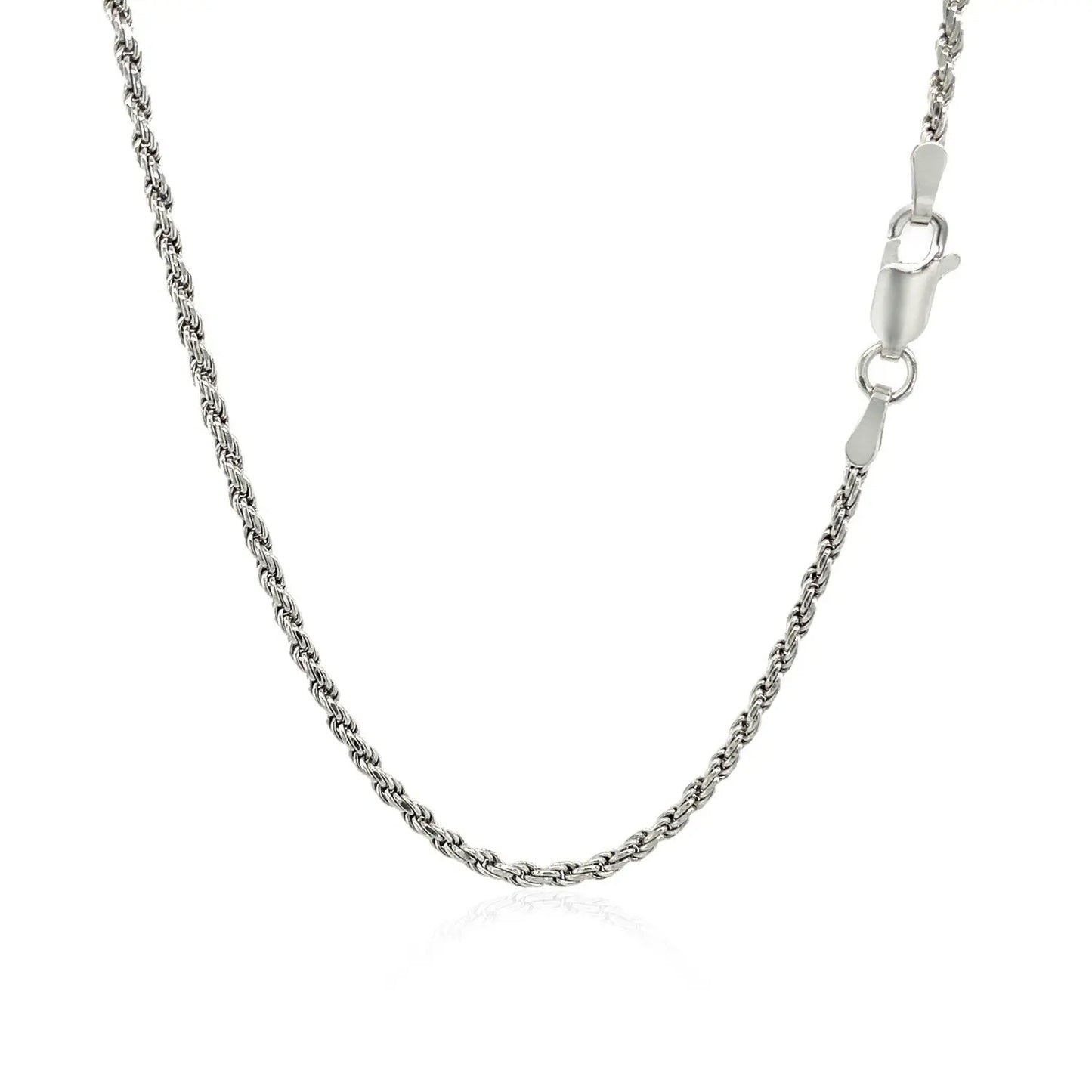 Sterling Silver 1.8mm Diamond Cut Rope Style Chain RCJ Chains  CELESTIA LUXE JEWELLERS