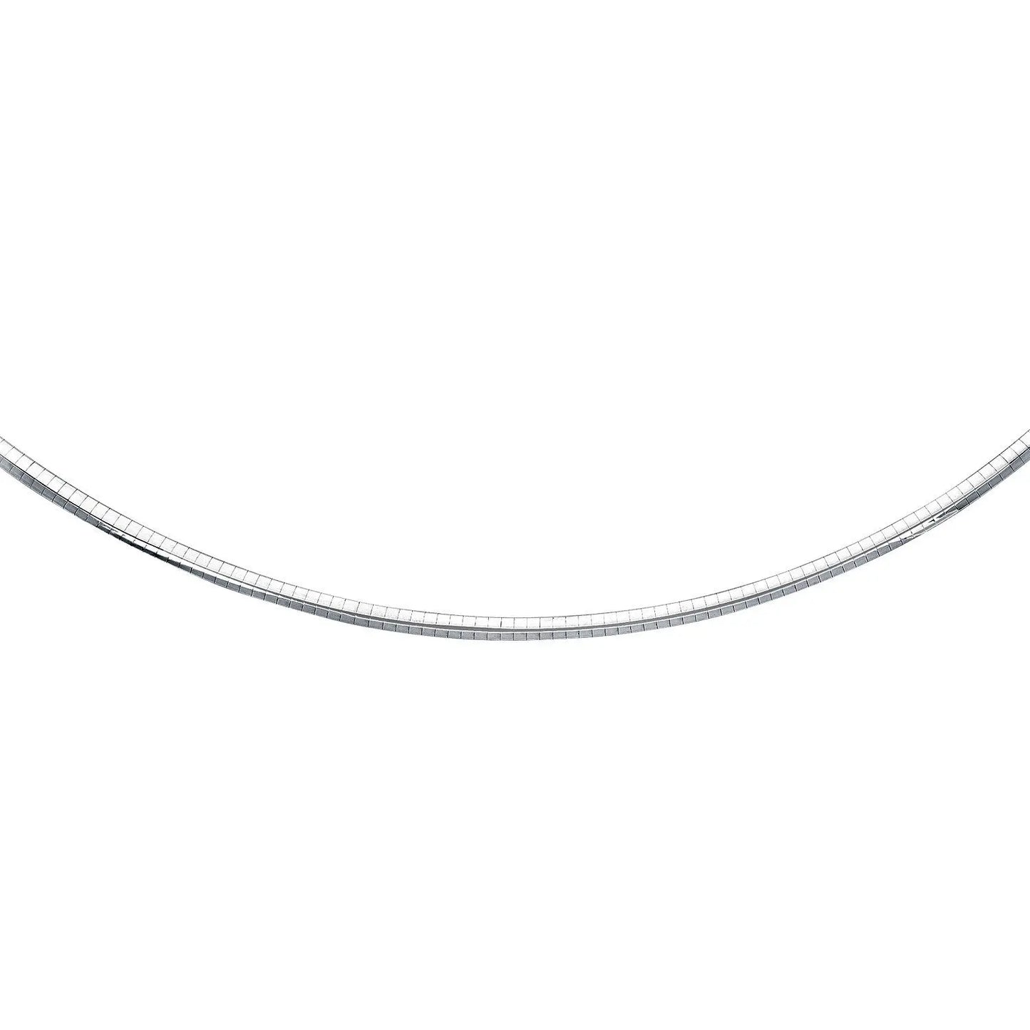 Sterling Silver Classic Omega Chain Necklace (4.0mm) RCJ Necklaces  CELESTIA LUXE JEWELLERS