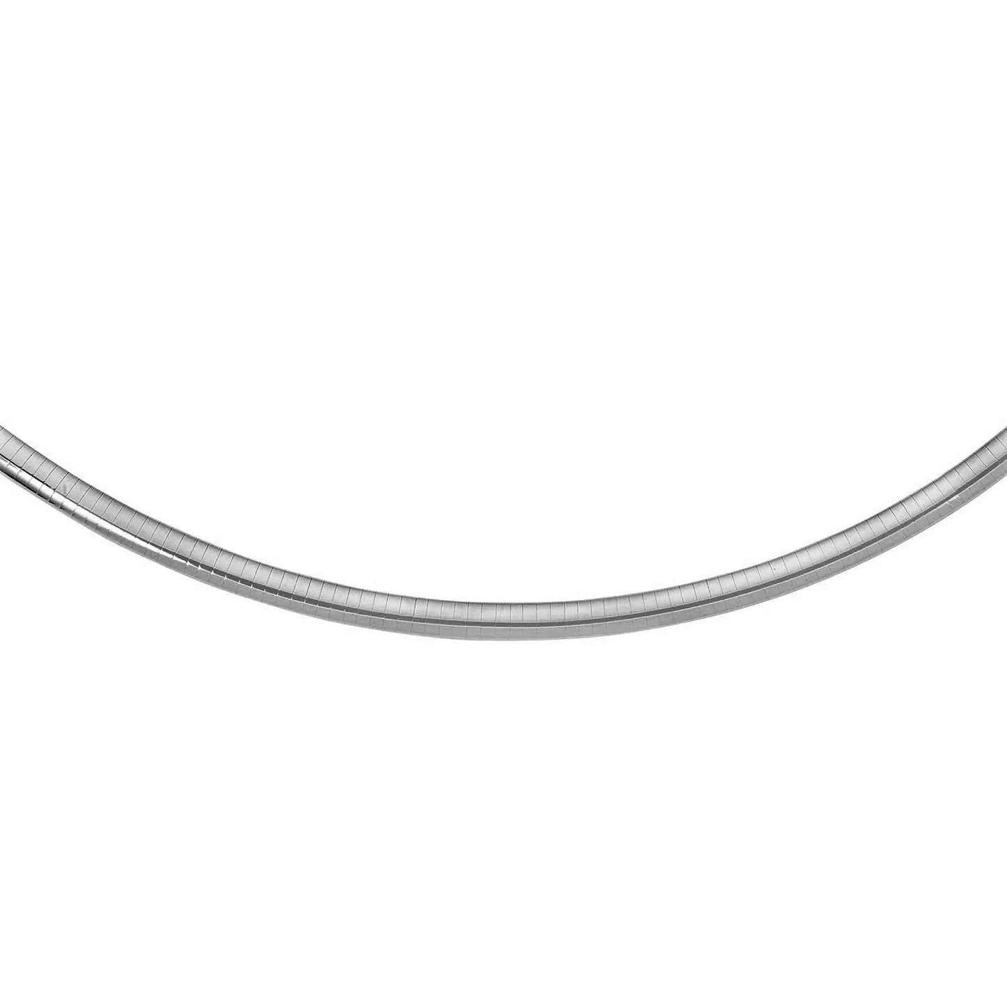Sterling Silver Classic Omega Chain Necklace (6.0mm) RCJ Necklaces  CELESTIA LUXE JEWELLERS