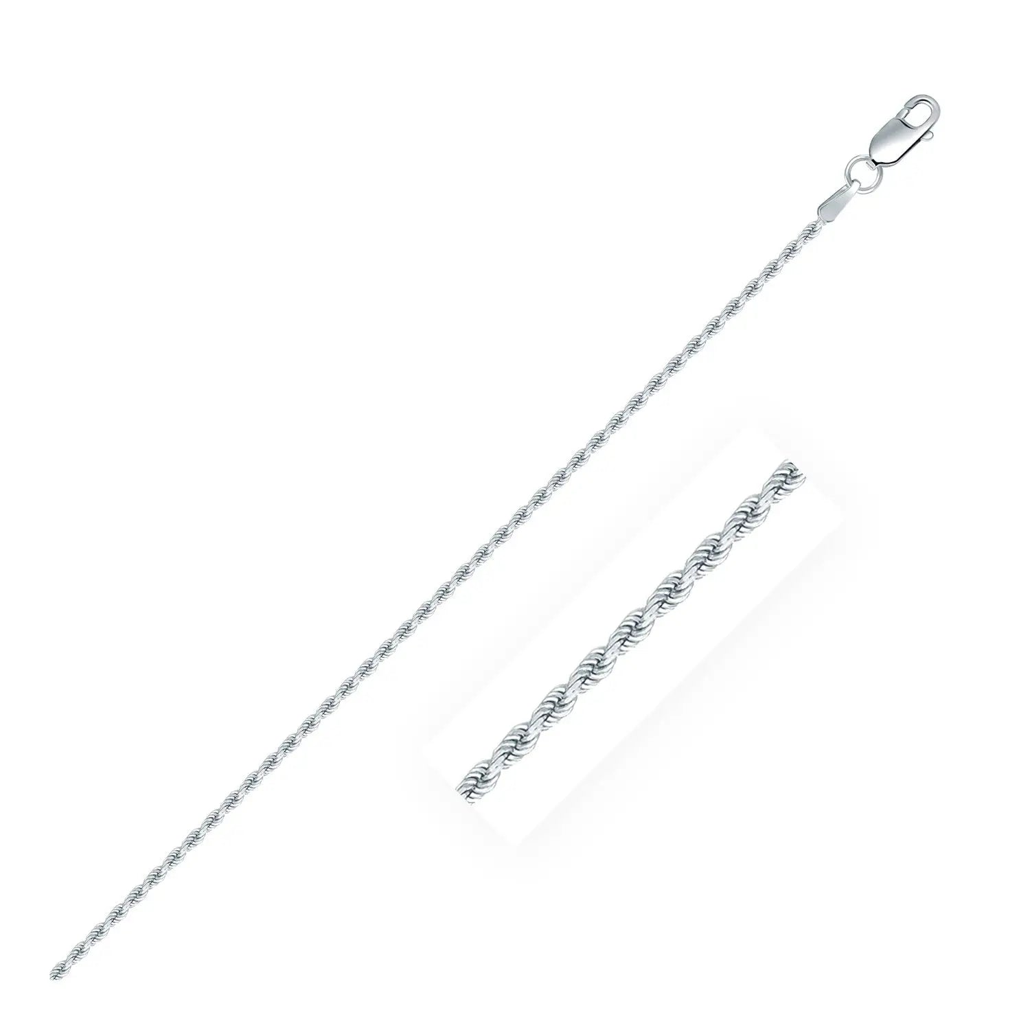 Sterling Silver Diamond Cut Rope Style Chain (1.40 mm) RCJ Chains  CELESTIA LUXE JEWELLERS