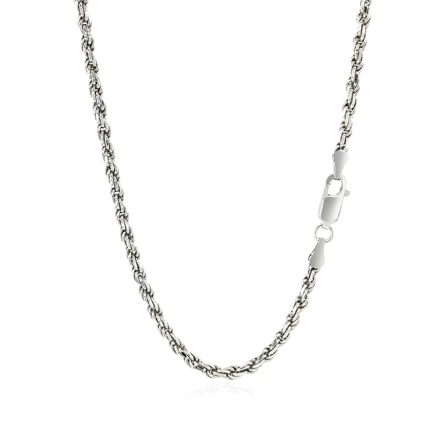 Sterling Silver Diamond Cut Rope Style Chain (2.90 mm) RCJ Chains  CELESTIA LUXE JEWELLERS