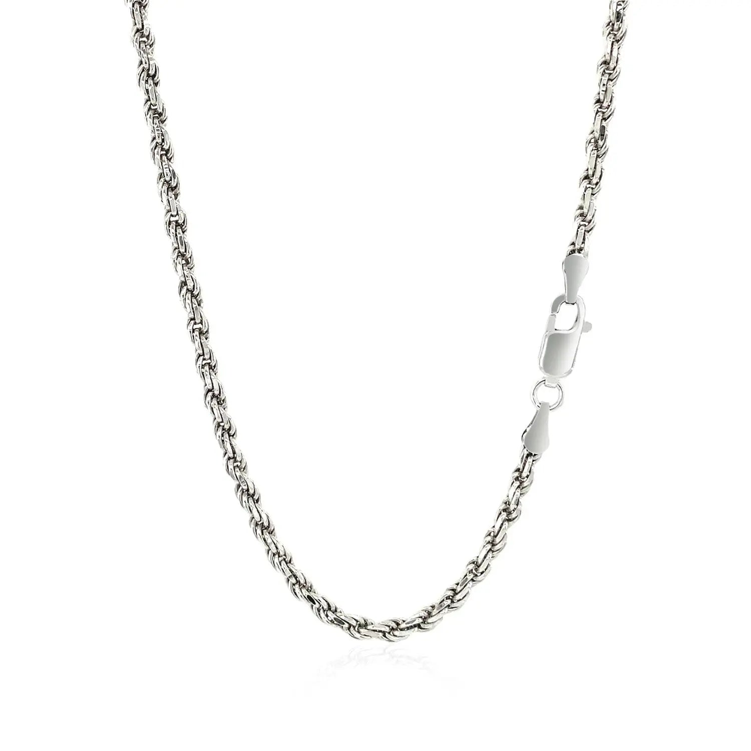 Sterling Silver Diamond Cut Rope Style Chain (2.90 mm) RCJ Chains  CELESTIA LUXE JEWELLERS