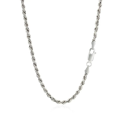 Sterling Silver Diamond Cut Rope Style Chain (2.90 mm) RCJ Chains  CELESTIA LUXE JEWELLERS
