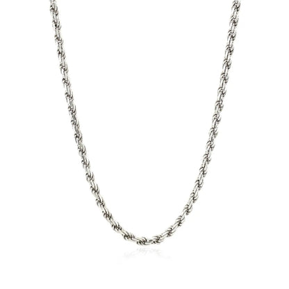Sterling Silver Diamond Cut Rope Style Chain (2.90 mm) RCJ Chains  CELESTIA LUXE JEWELLERS